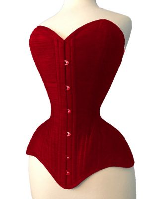 OverBust Cotton Red Corset