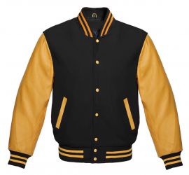 Varsity Jacket Black Gold