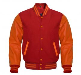 Varsity Jacket Red Orange