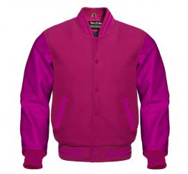 Varsity Jacket Pink Hot pink