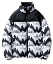 White Black Puffer Jacket