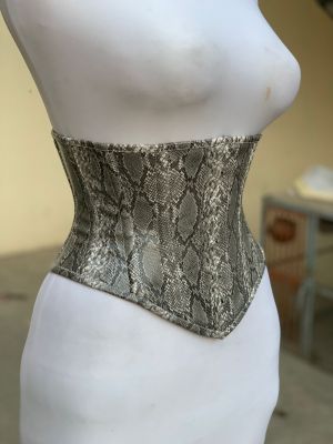 UnderBust Grey-Cream Corset