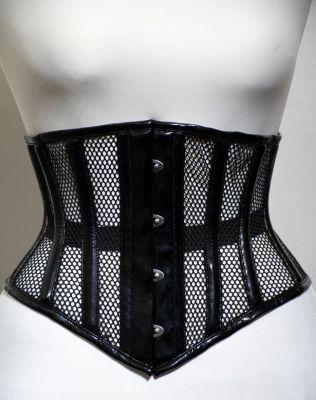 UnderBust Black Mesh Corset