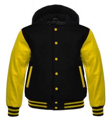 Varsity Hoody black/Yellow